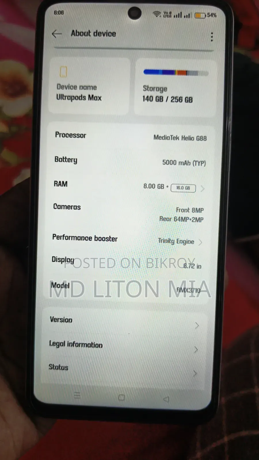 Realme C55 256 GB Bronze