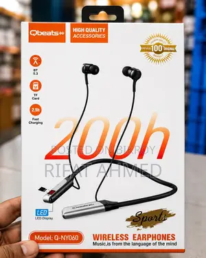 Qubits Wireless Bluetooth Neckband | 7 Days Battery Backup | New
