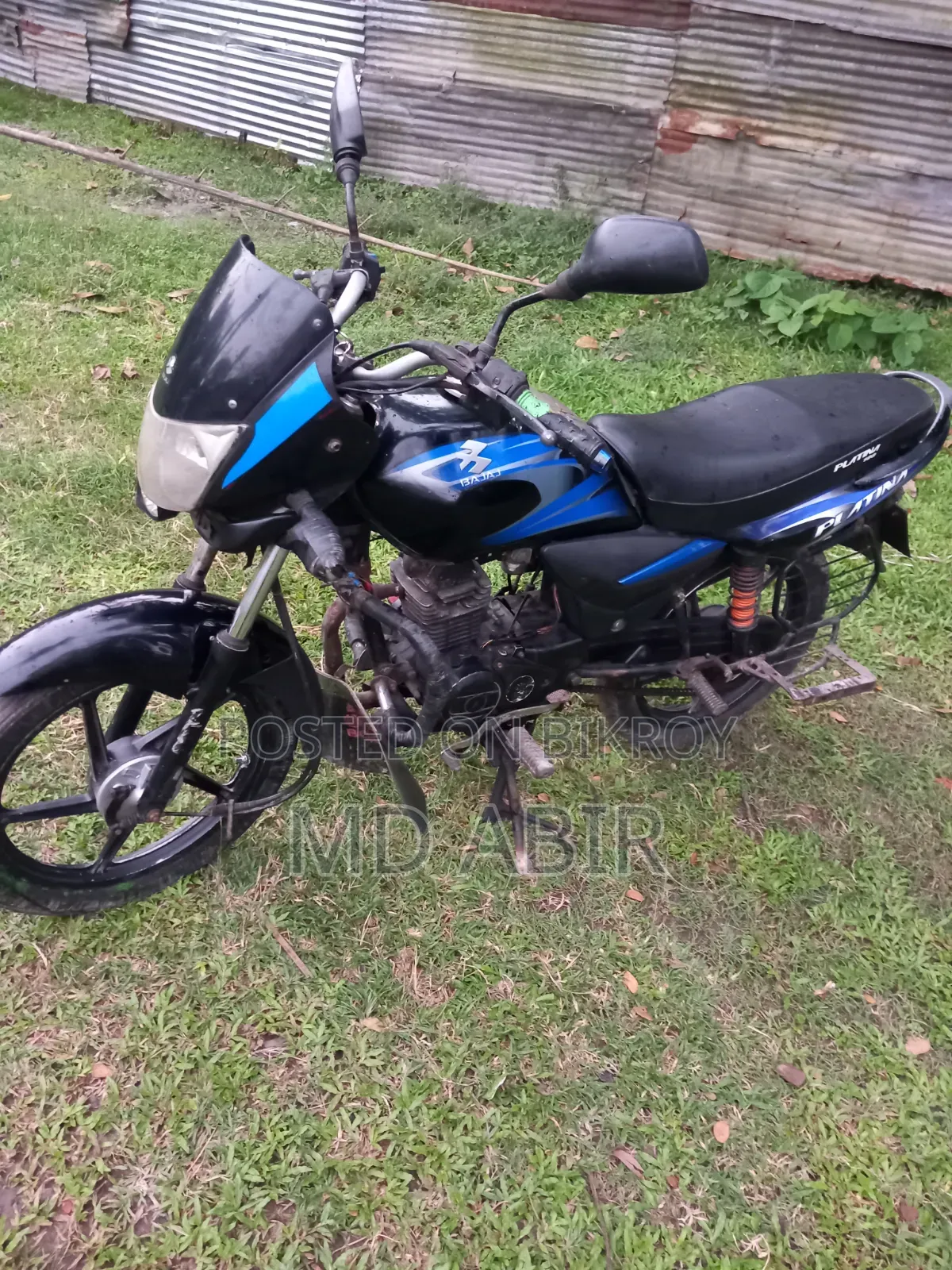 বাজাজ প্লাটিনা ১০০ ২০১৫ ব্লু