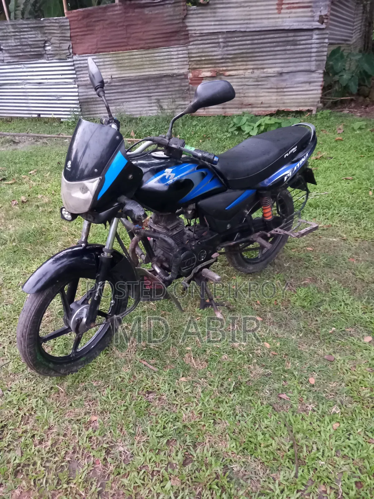 বাজাজ প্লাটিনা ১০০ ২০১৫ ব্লু