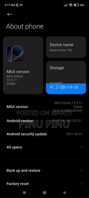 Xiaomi Redmi 10 128 GB Black