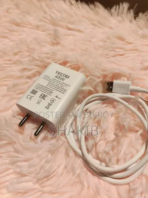 Tecno Original 45w Fast Charger