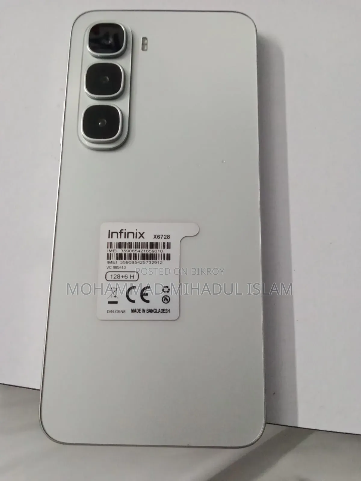 Infinix Hot 60i 128 GB White