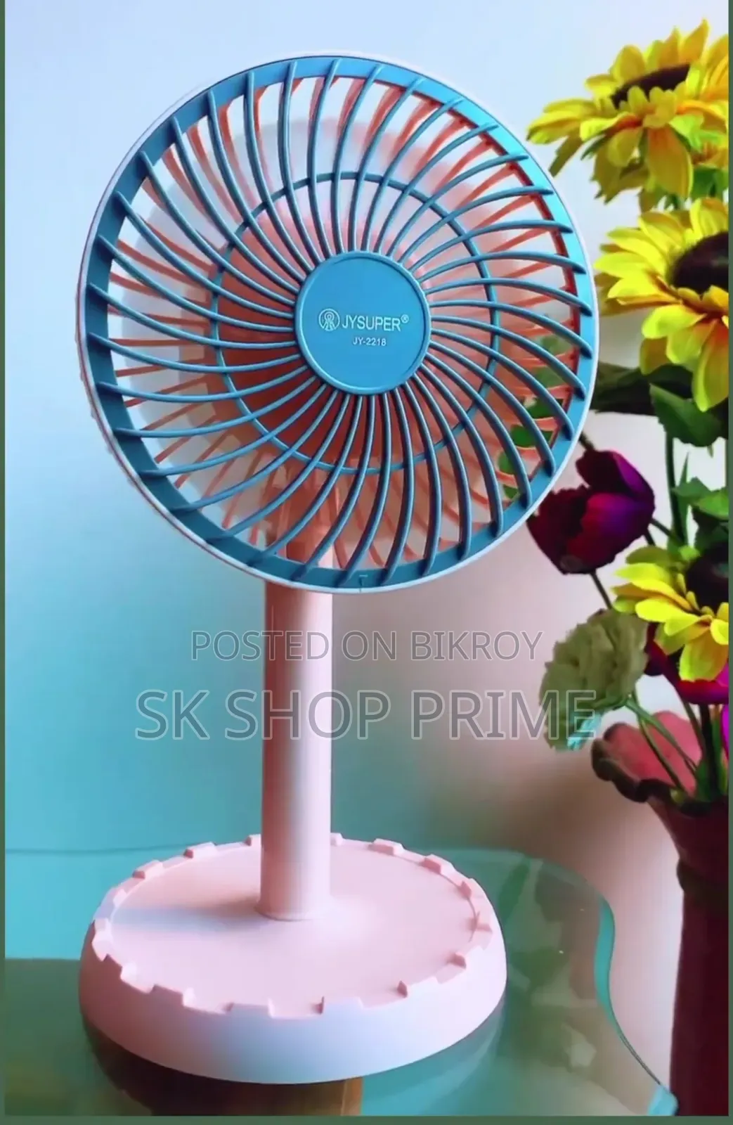 JY Super JY-2218 Professional Rechargeable Mini Fan