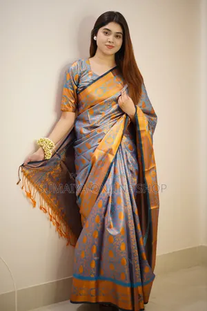 Kanjivaram Katan Saree With Blouse Piece