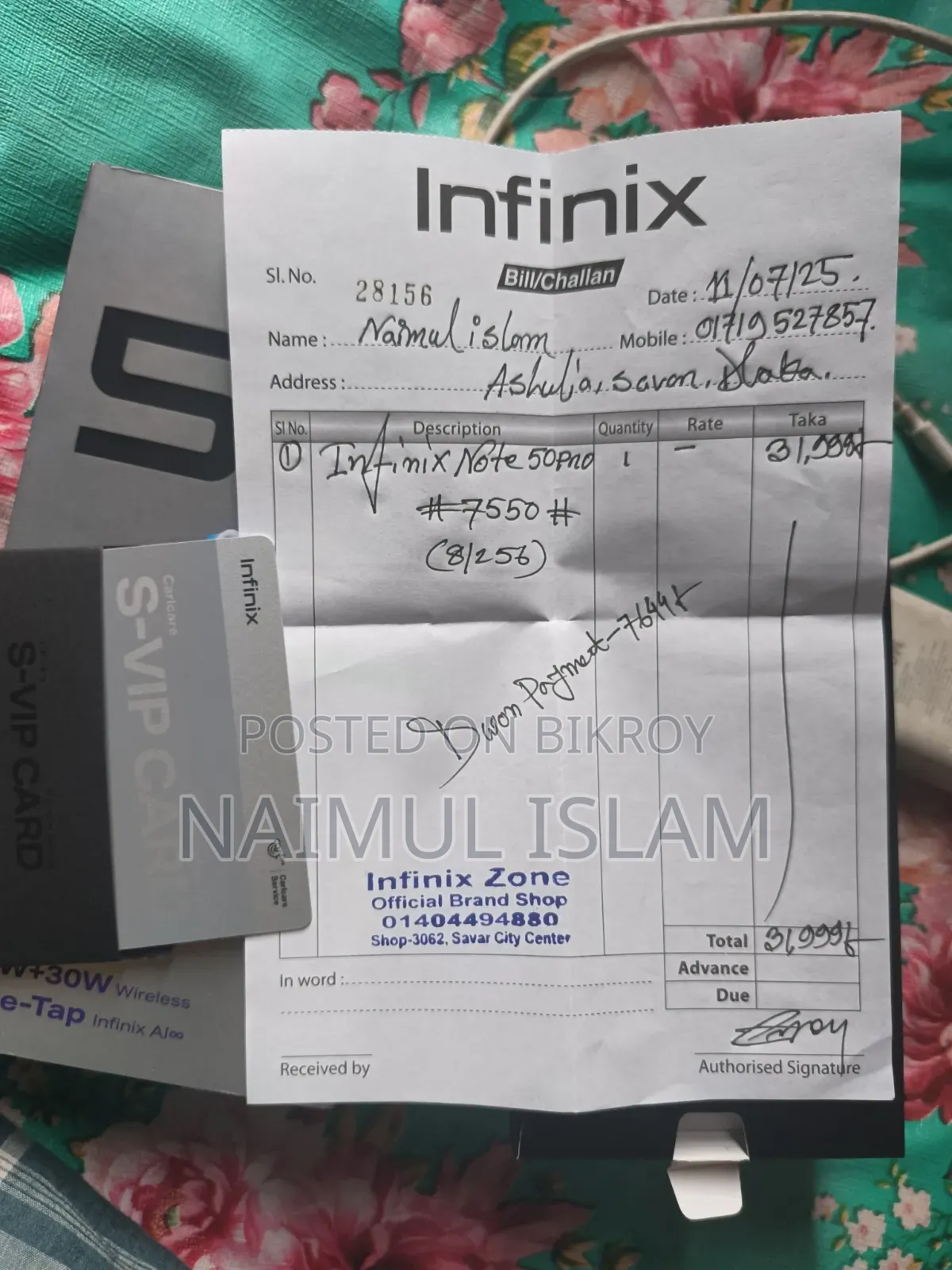 Infinix Note 50 Pro 4G 256 GB Gray