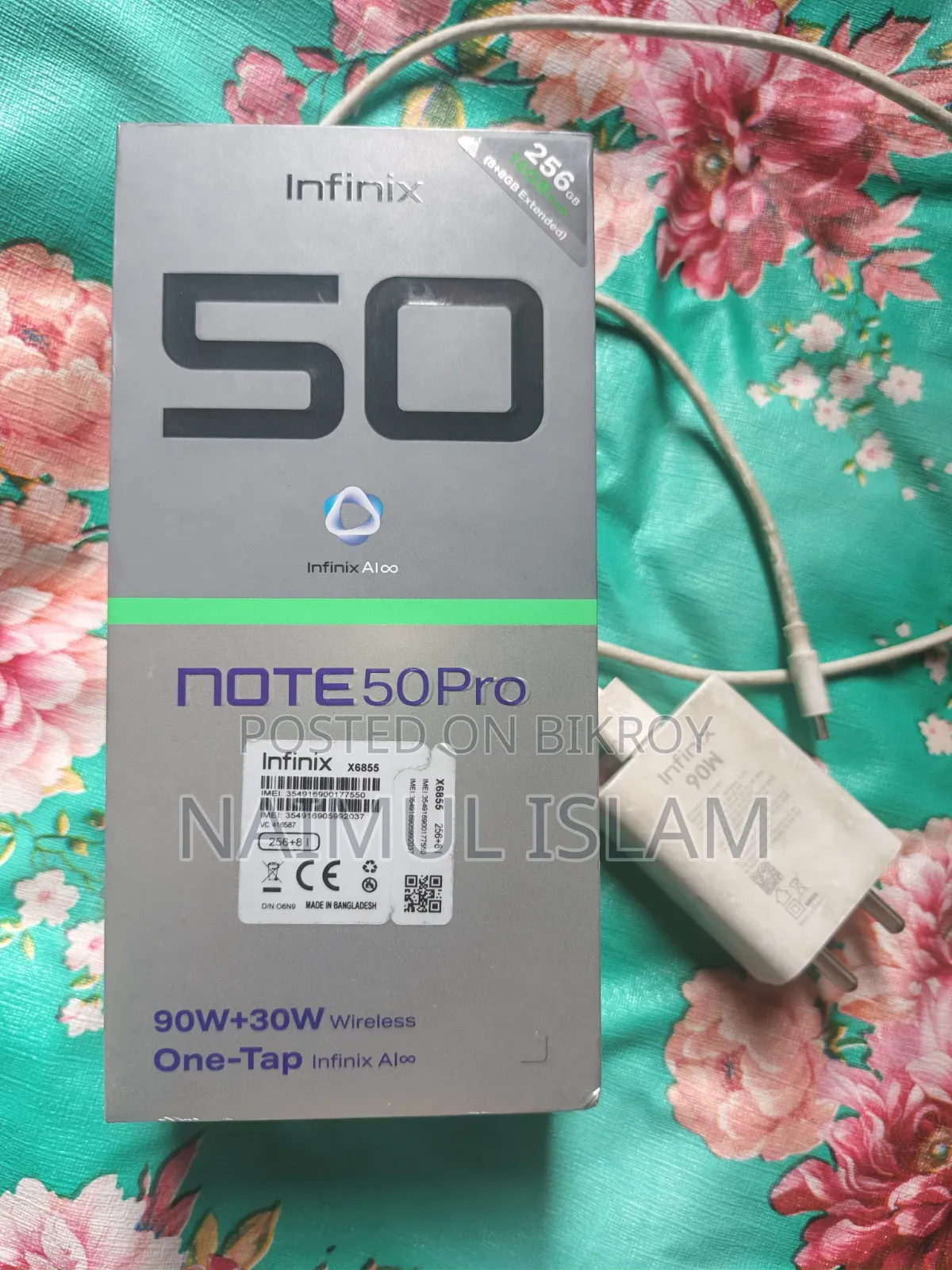 Infinix Note 50 Pro 4G 256 GB Gray