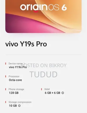 Vivo Y19s Pro 128 GB Black