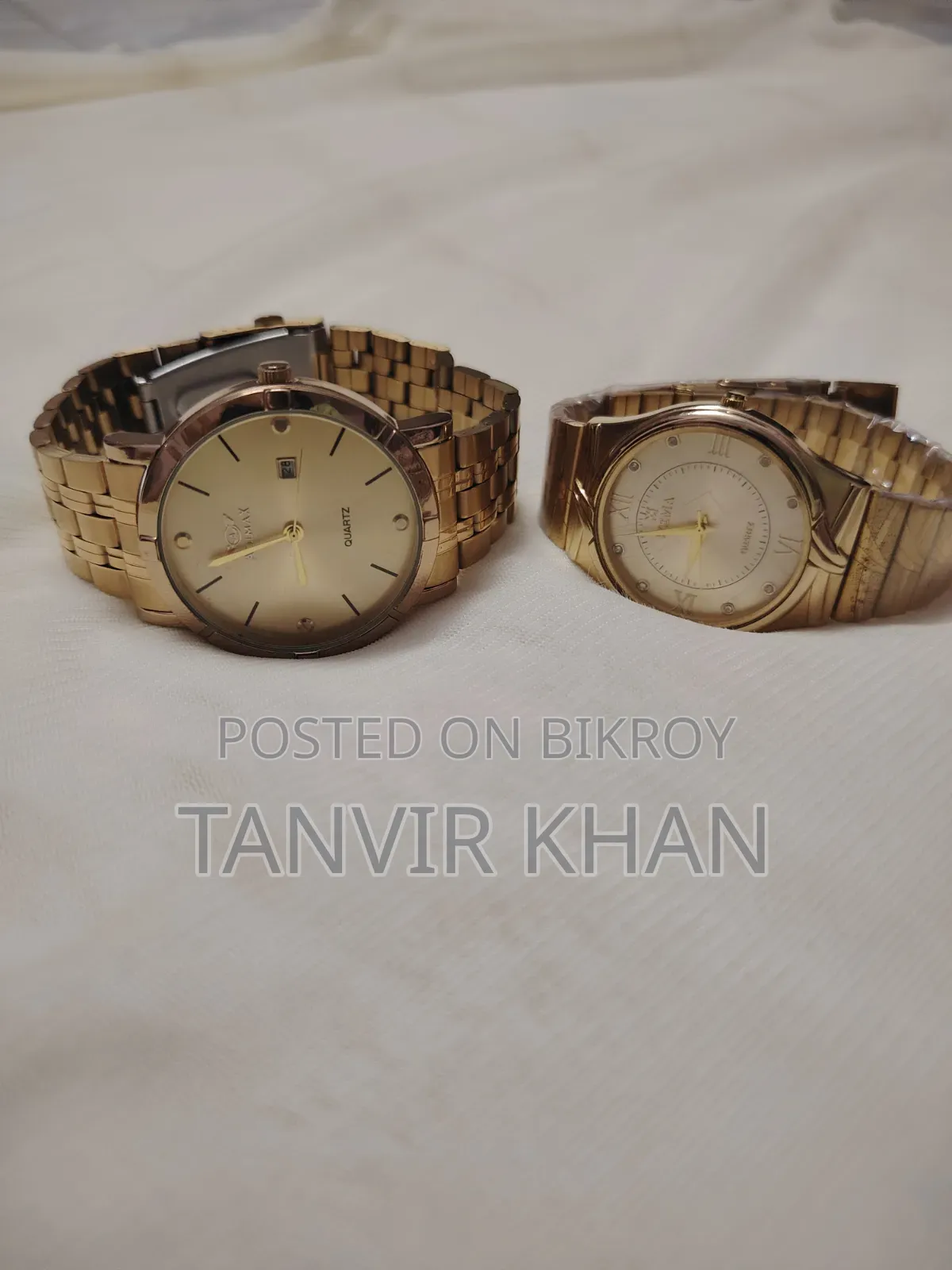 Adimax & Wema Gold-plated Original Watch বিক্রয়