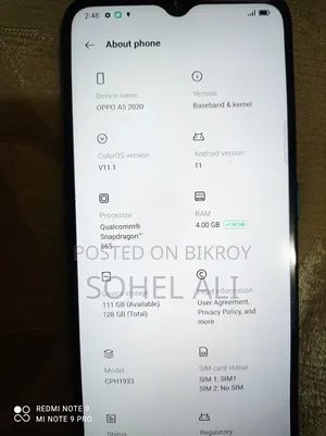 Oppo A5 128 GB Blue