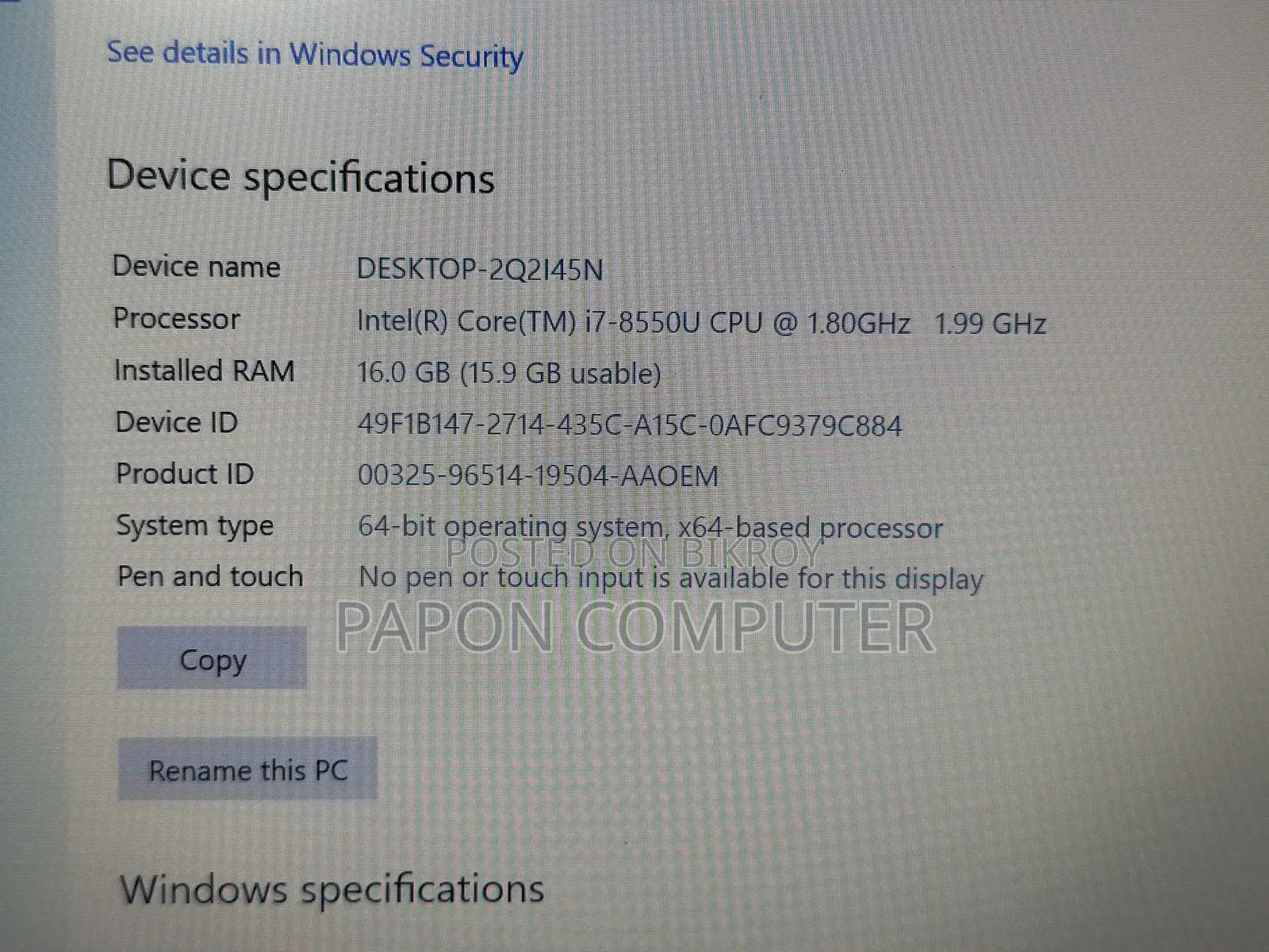 Laptop Lenovo ThinkPad X1 Carbon 16GB Intel Core I7 SSD 512GB