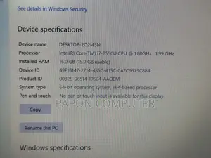 Laptop Lenovo ThinkPad X1 Carbon 16GB Intel Core I7 SSD 512GB