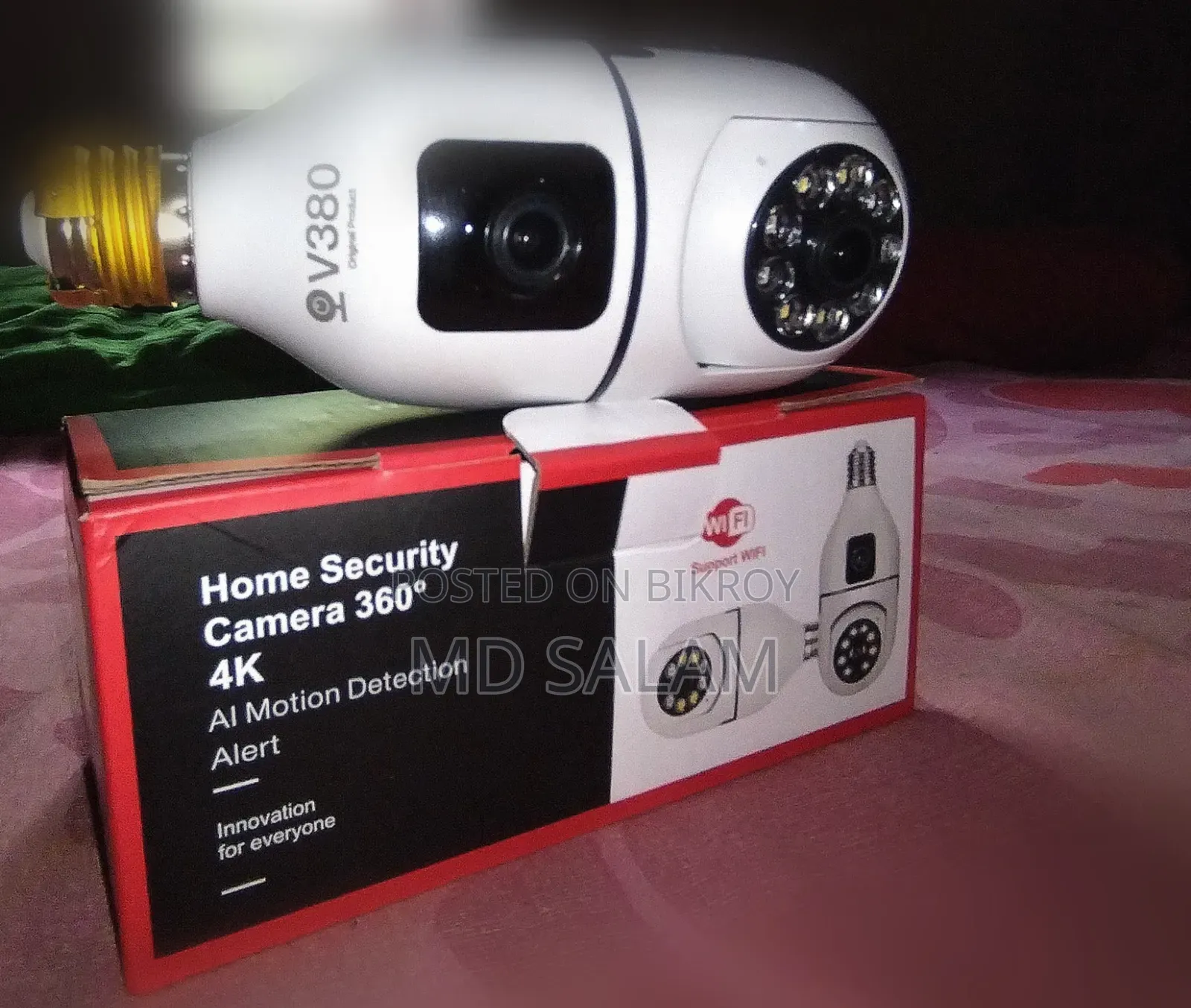 Home Security Camera 360° Ai Motion Detection Alart