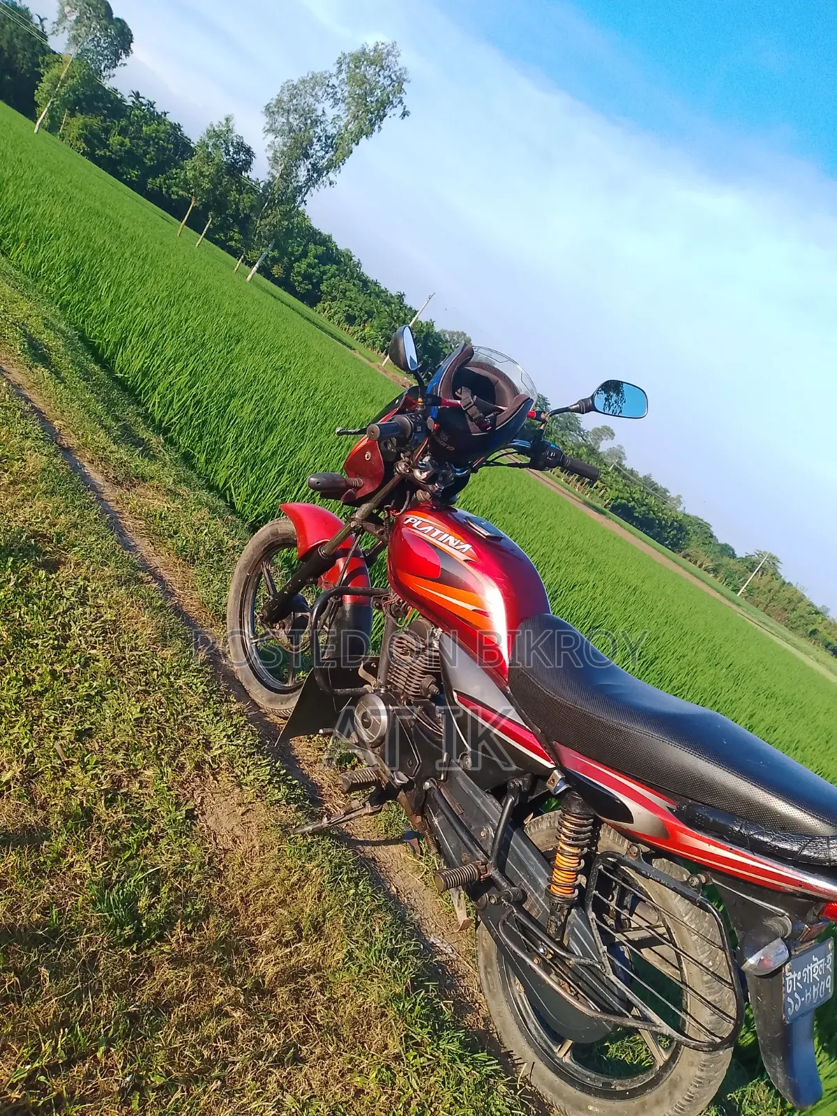 Bajaj Platina 100 2013 Red