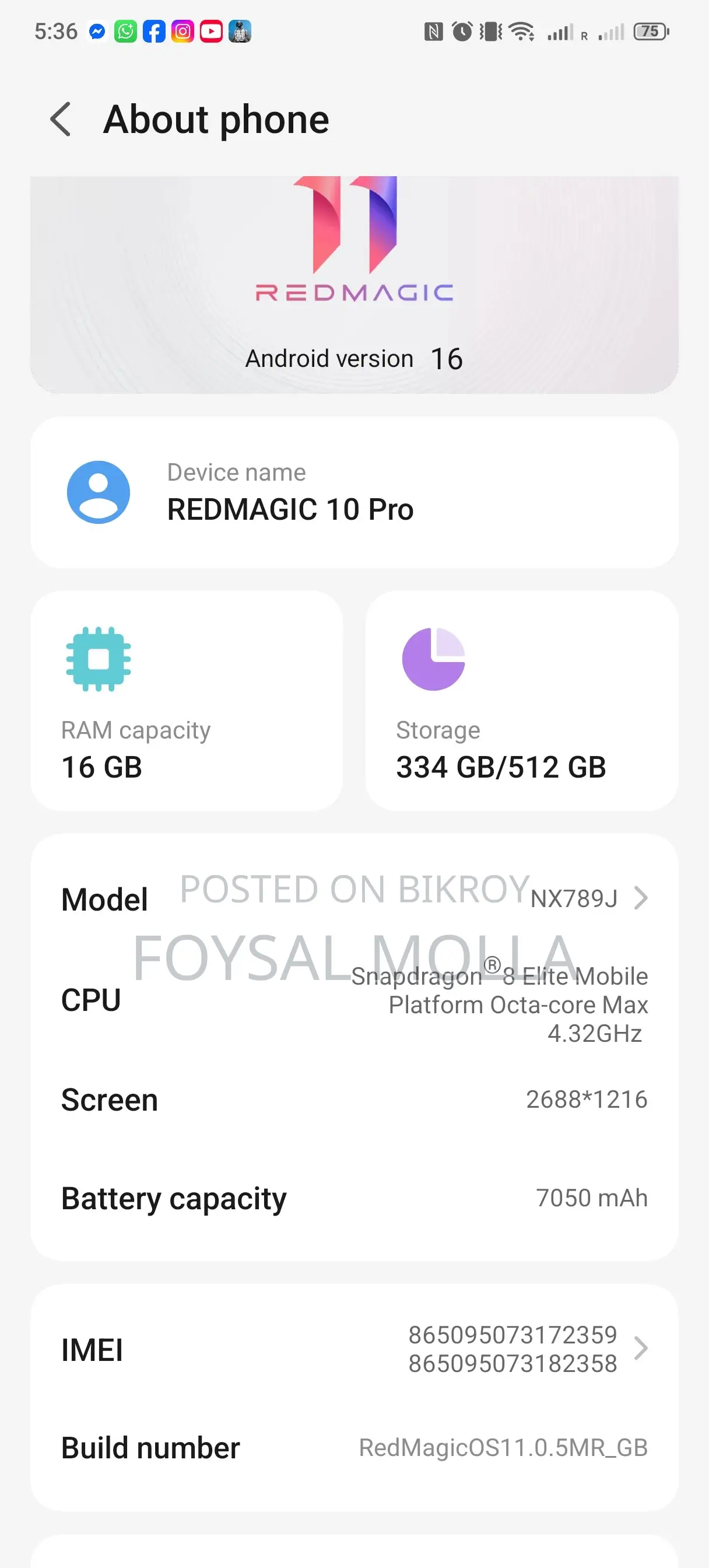 ZTE 512 GB Black