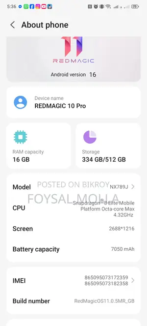ZTE 512 GB Black