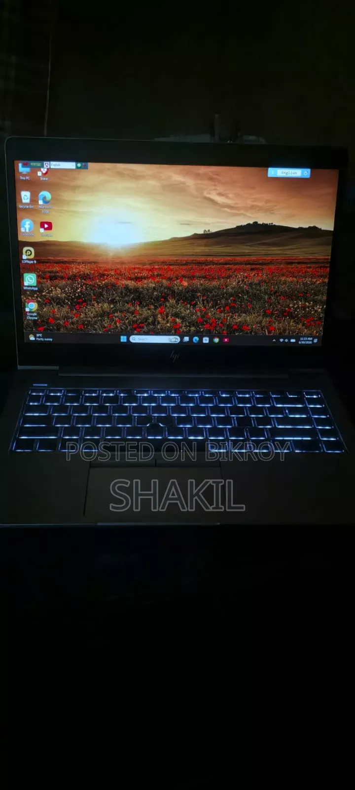 ল্যাপটপ HP EliteBook 840 G5 8GB Intel Core I5 SSD 256GB