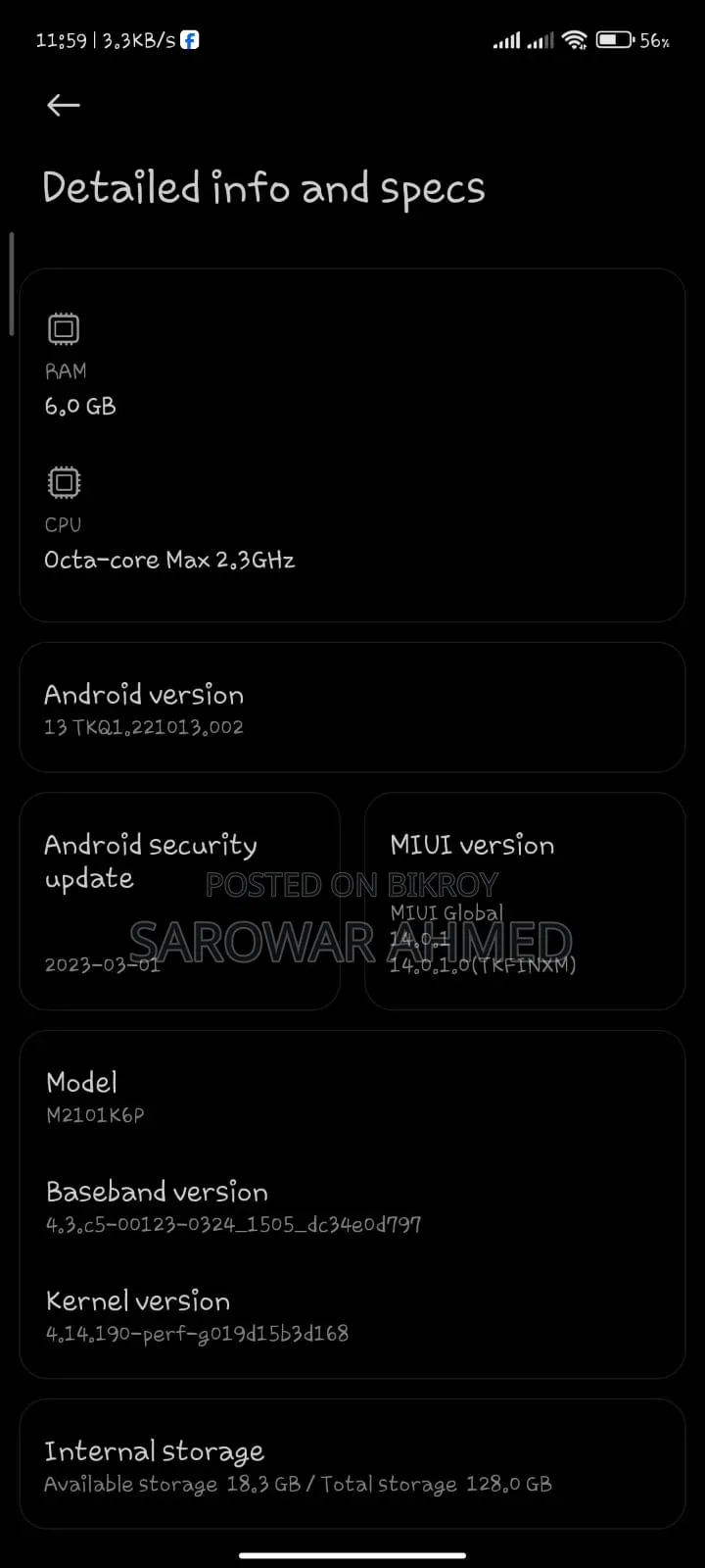 Xiaomi Redmi Note 10 Pro 128 GB Gray