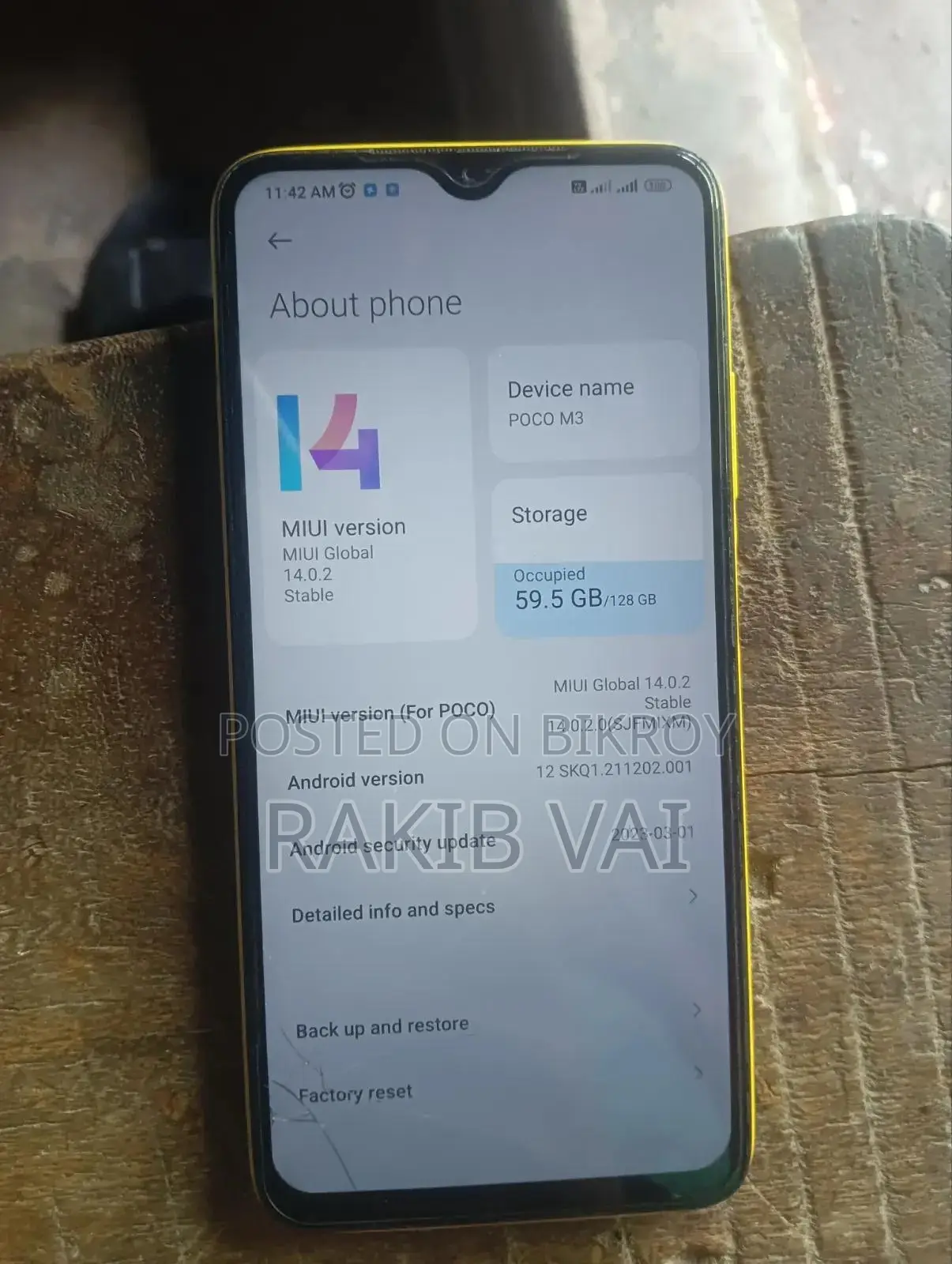 Xiaomi Poco M3 128 GB Yellow