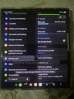 New Samsung Galaxy Z Fold6 512 GB Black