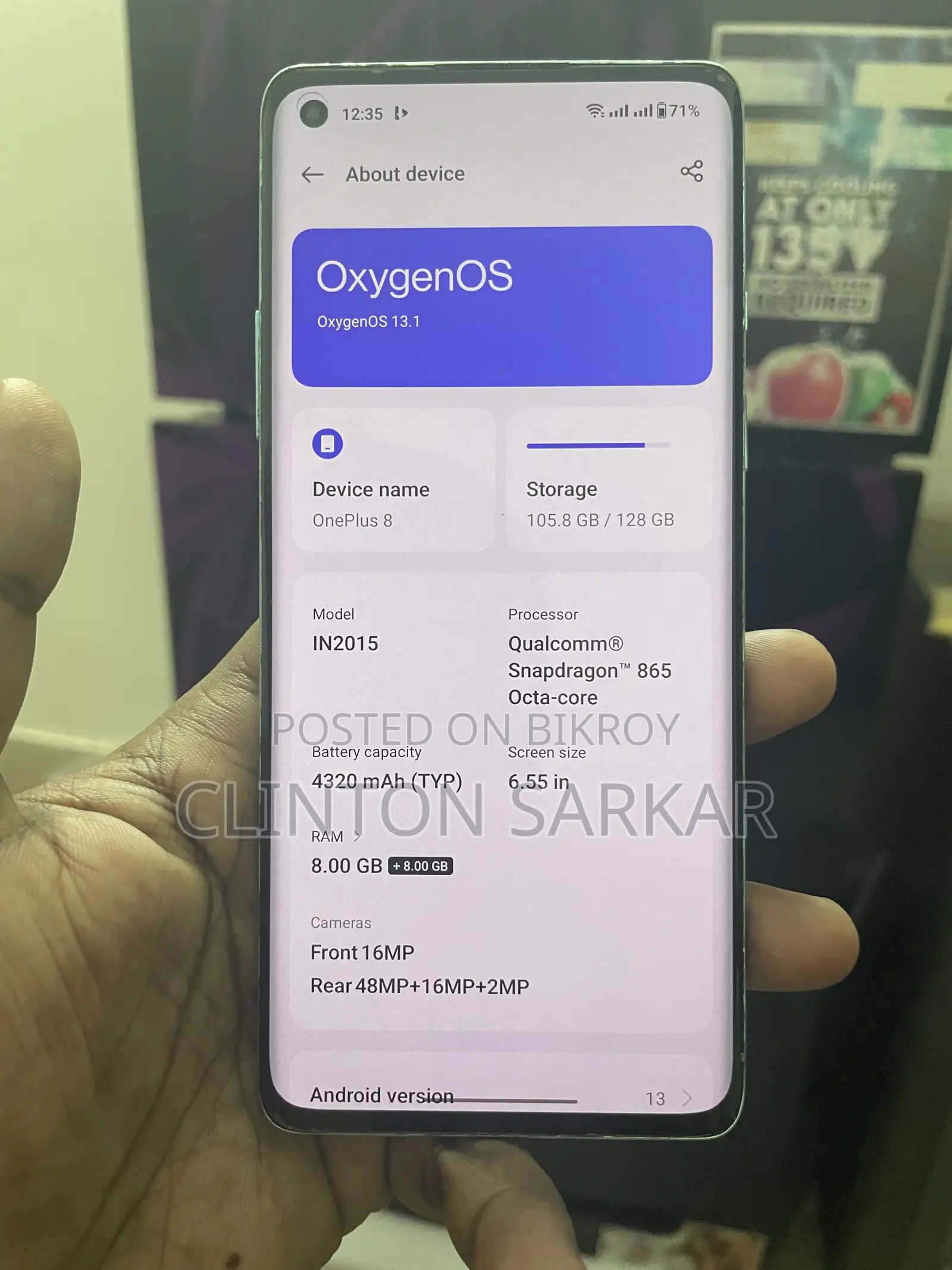 OnePlus 8 128 GB Blue