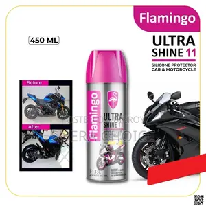 Flamingo Ultra Shine 11 Silicone Protector for Car & Motorbike - 450ml
