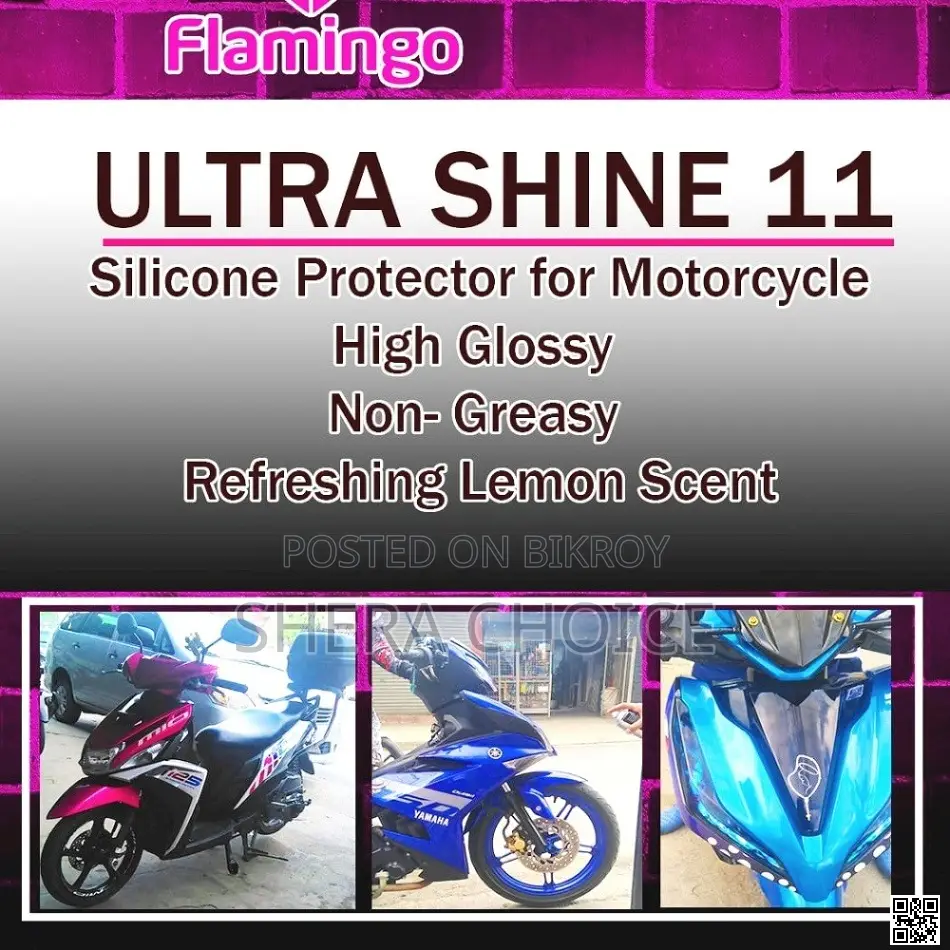 Flamingo Ultra Shine 11 Silicone Protector for Car & Motorbike - 450ml