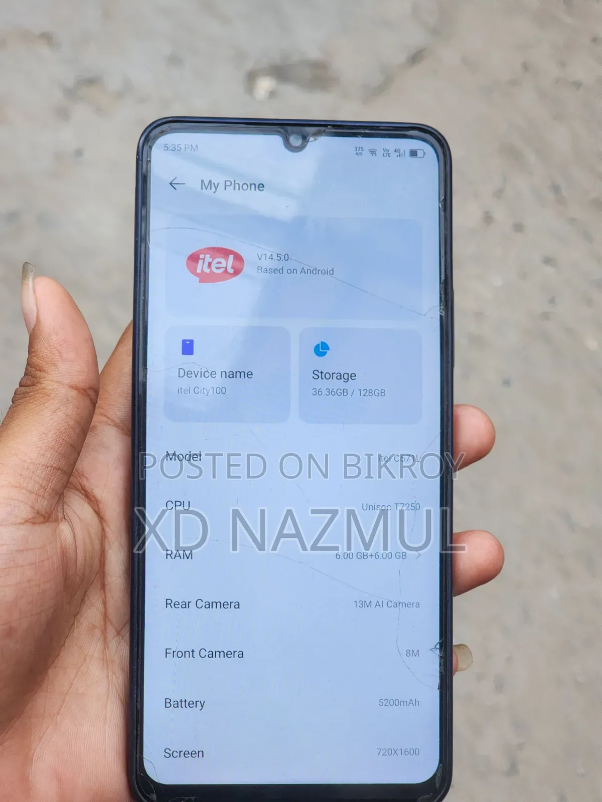 Itel City 100 128 GB Black
