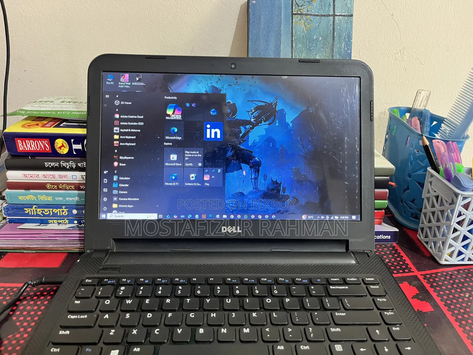 Laptop Dell 4GB Intel Core I3 SSD 256GB