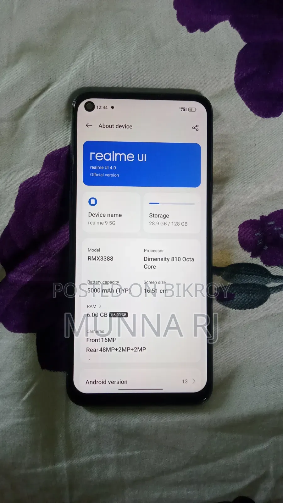 Realme 9 5G 128 GB Black