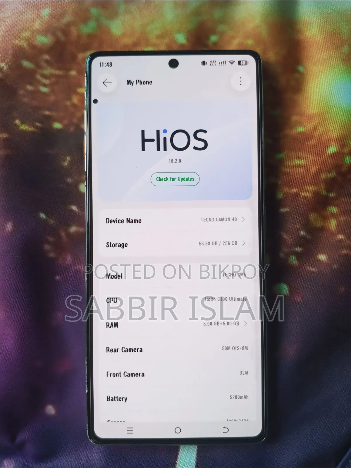 Tecno Camon 40 256 GB Green