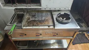 Heavy-duty 3-in-1 Commercial Fast Food Station.