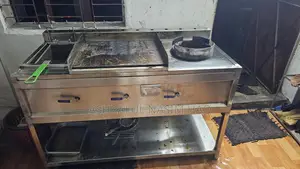 Heavy-duty 3-in-1 Commercial Fast Food Station.
