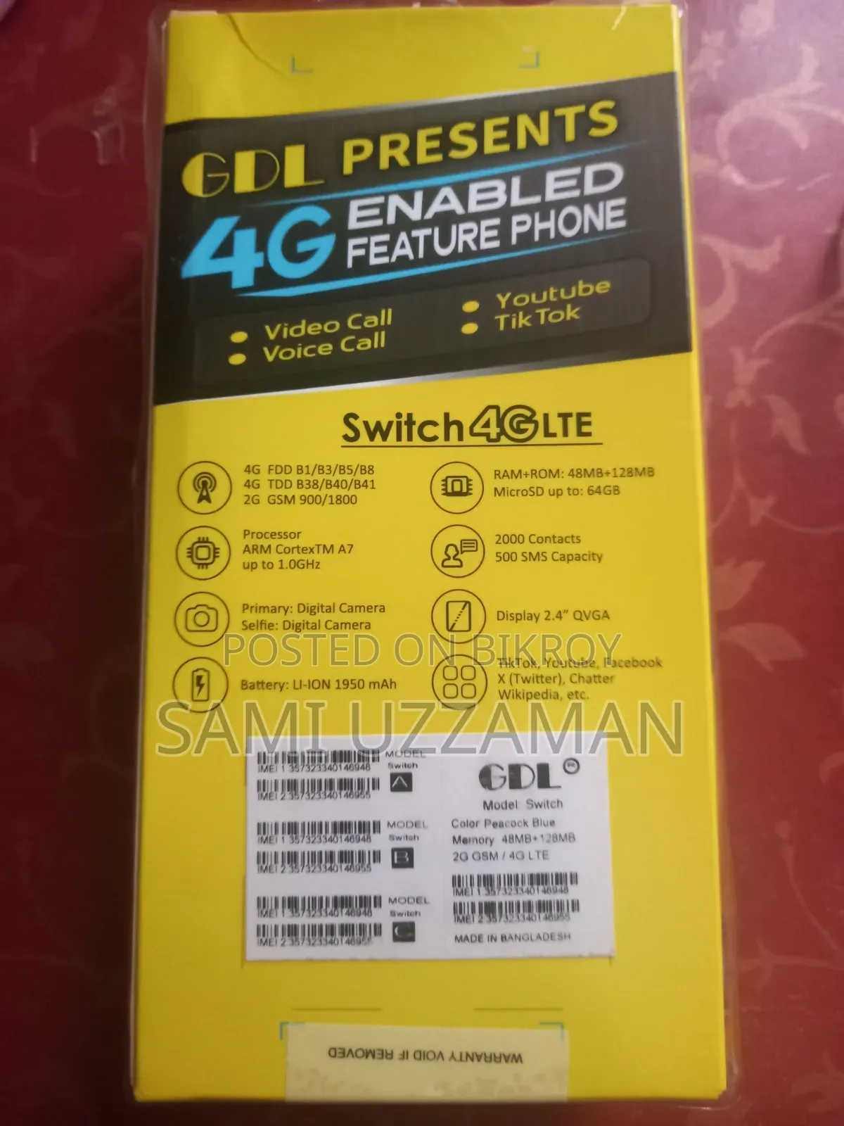 GDL Switch 4G Blue