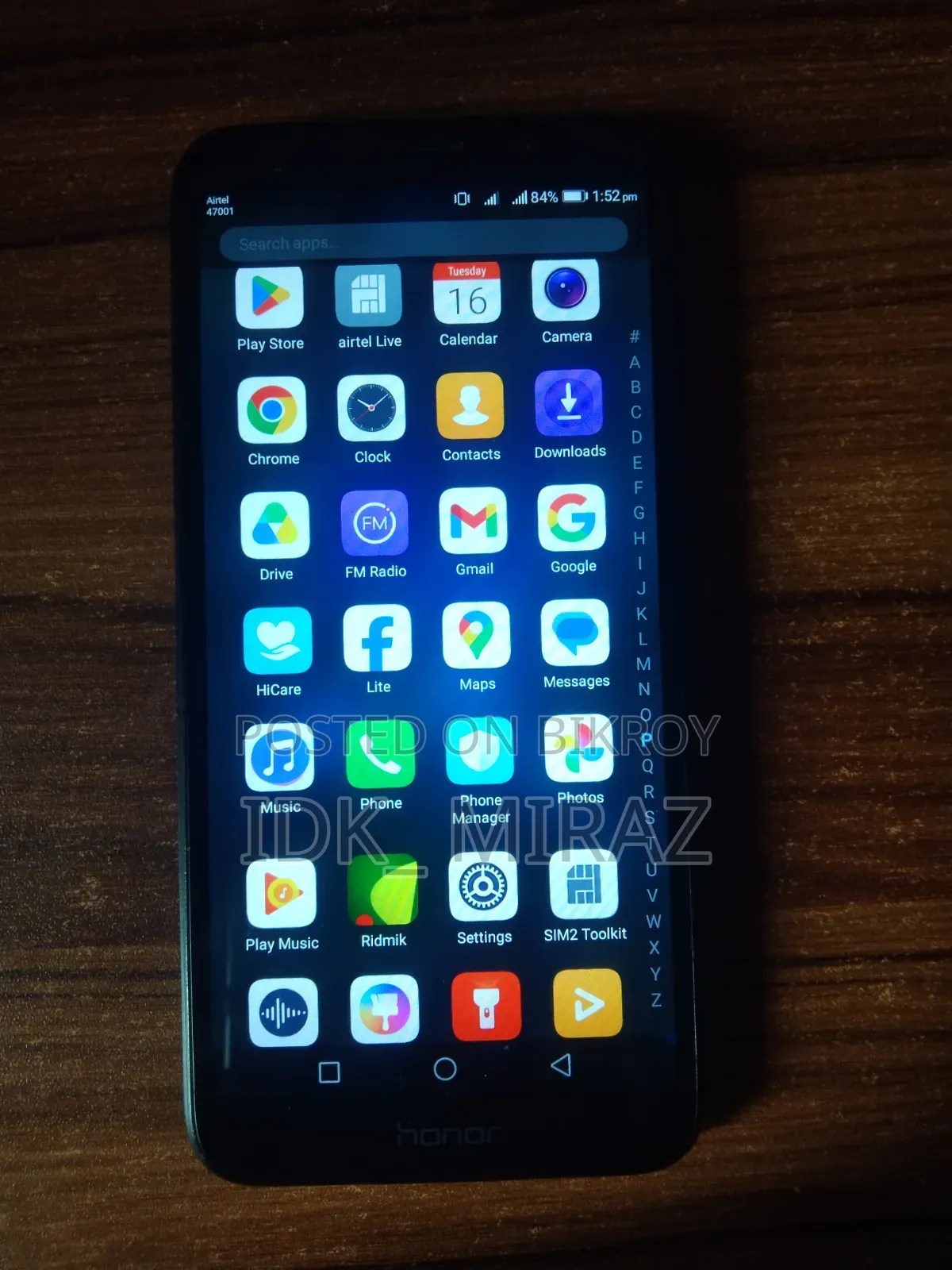 Honor 7S 16 GB Black