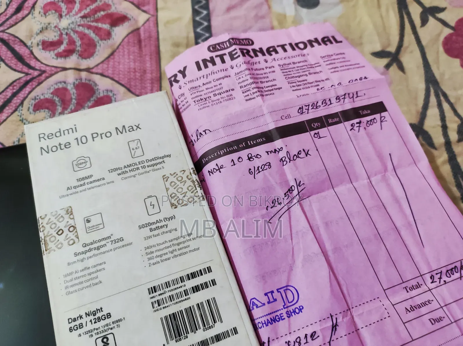 Xiaomi Redmi Note 10 Pro Max 128 GB Black