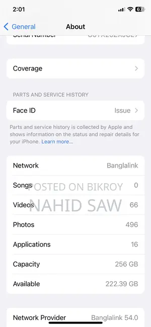 Apple iPhone X 256 GB Silver