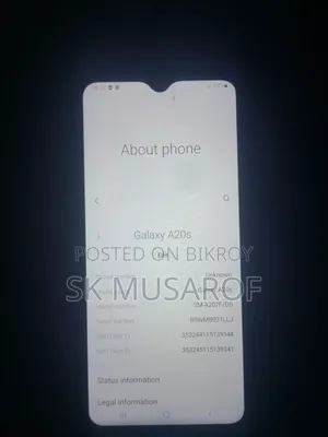 স্যামসাং গ্যালাক্সি এ২০এস ৩২ জিবি কালো