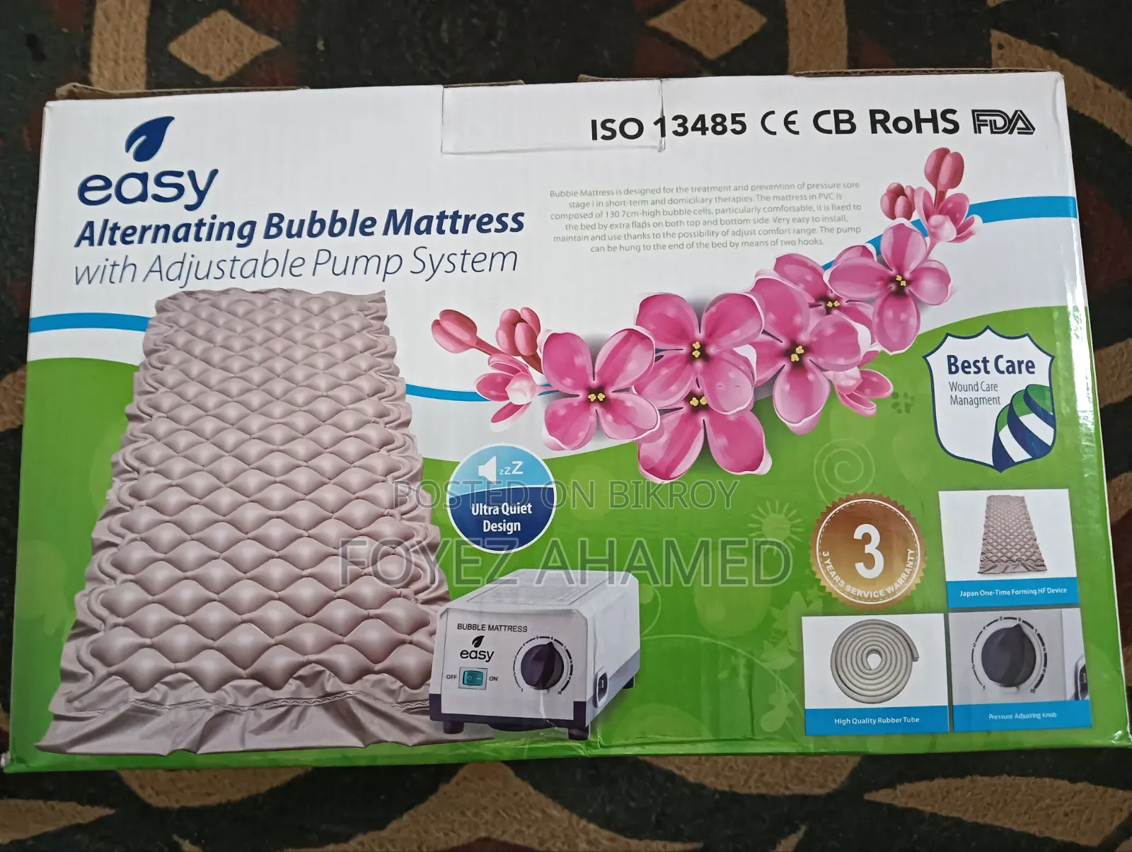 Alternating Bubble Mattress With Pump (Anti-Bedsore Medical Mattress
