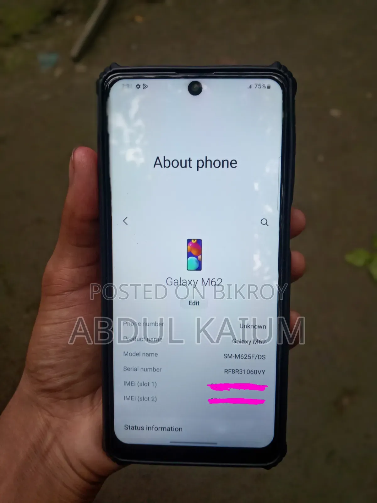 Samsung Galaxy M62 128 GB Black
