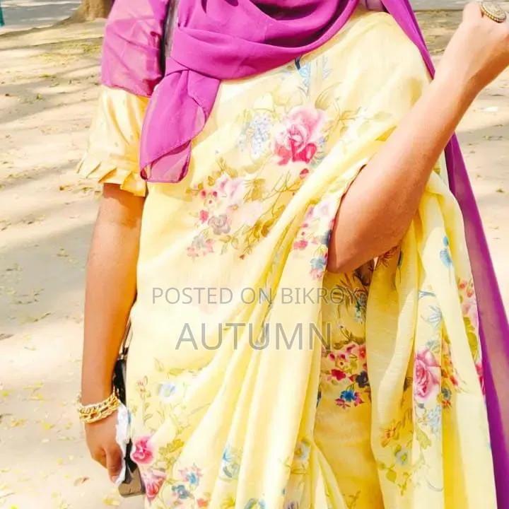 Yellow Floral Saree