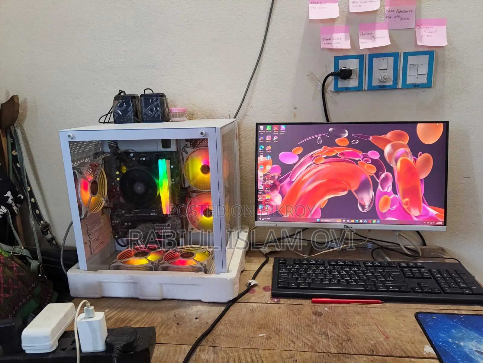 Desktop Computer MSI 32GB AMD Ryzen 5 SSD 256GB