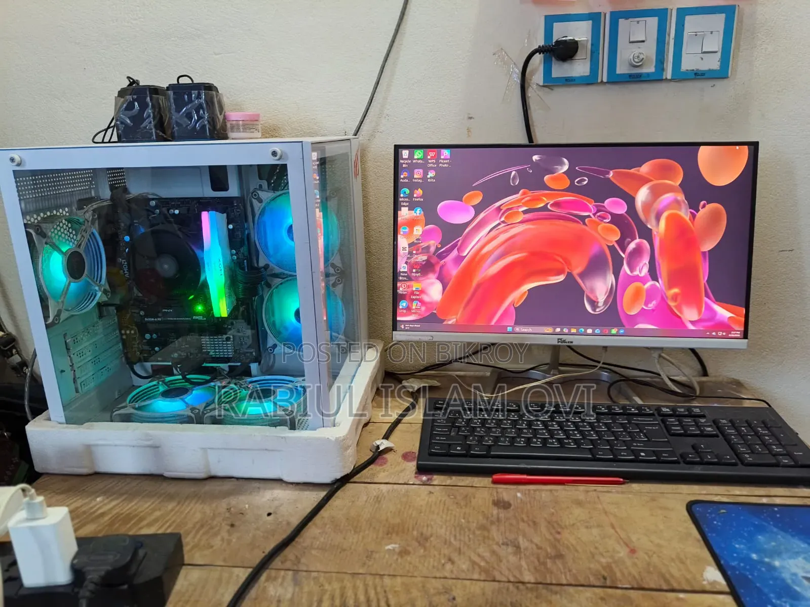 Desktop Computer MSI 32GB AMD Ryzen 5 SSD 256GB