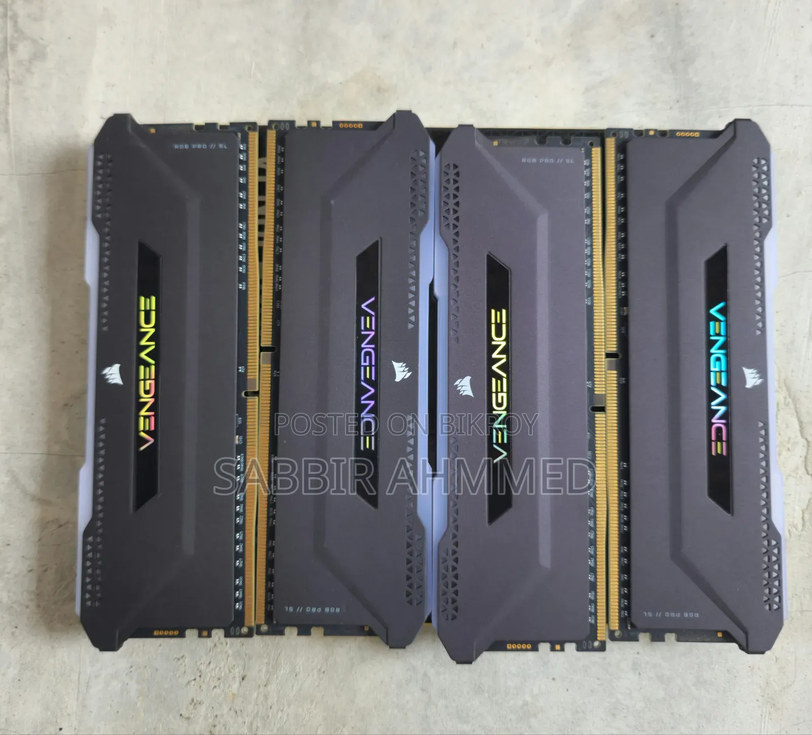 4pcs Corsair Vengeance Rgb Pro Sl 8gb Ddr4 3200mhz