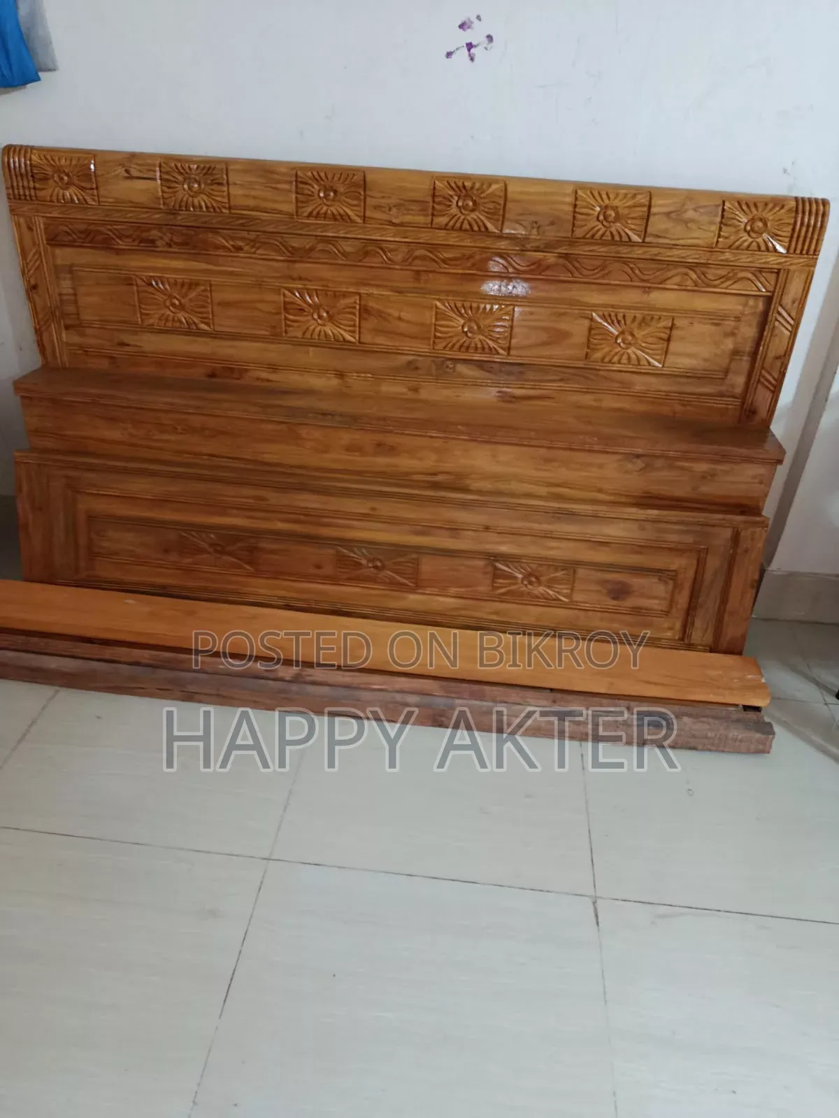 Teak wood Bed 6/7