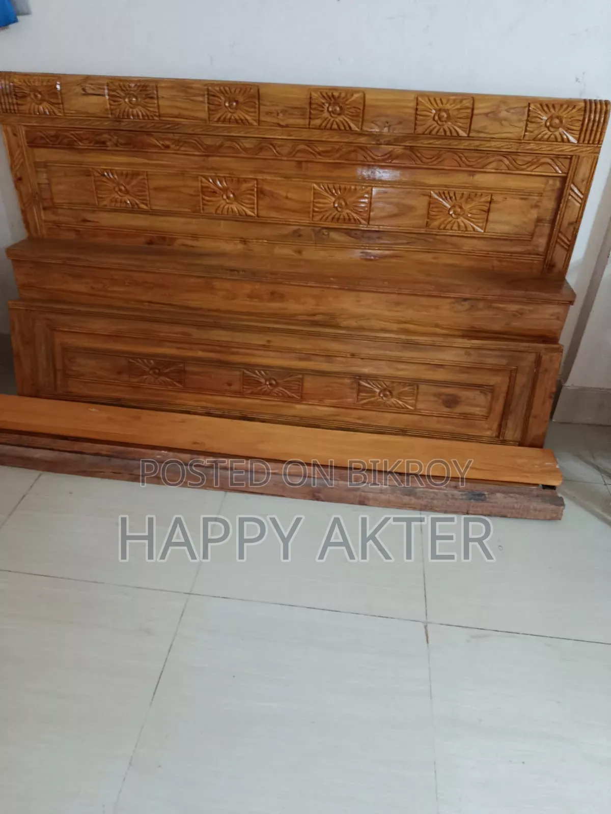 Teak wood Bed 6/7