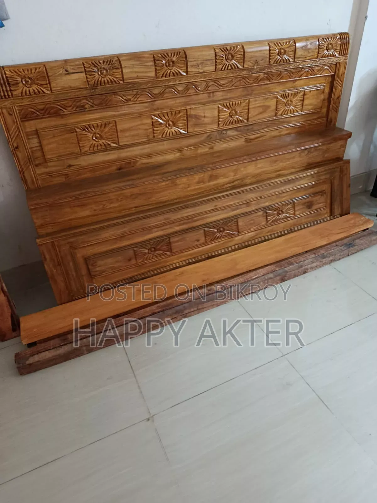 Teak wood Bed 6/7
