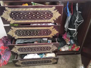 A bed and a wardrobe are for sale together