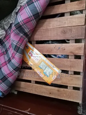 A bed and a wardrobe are for sale together