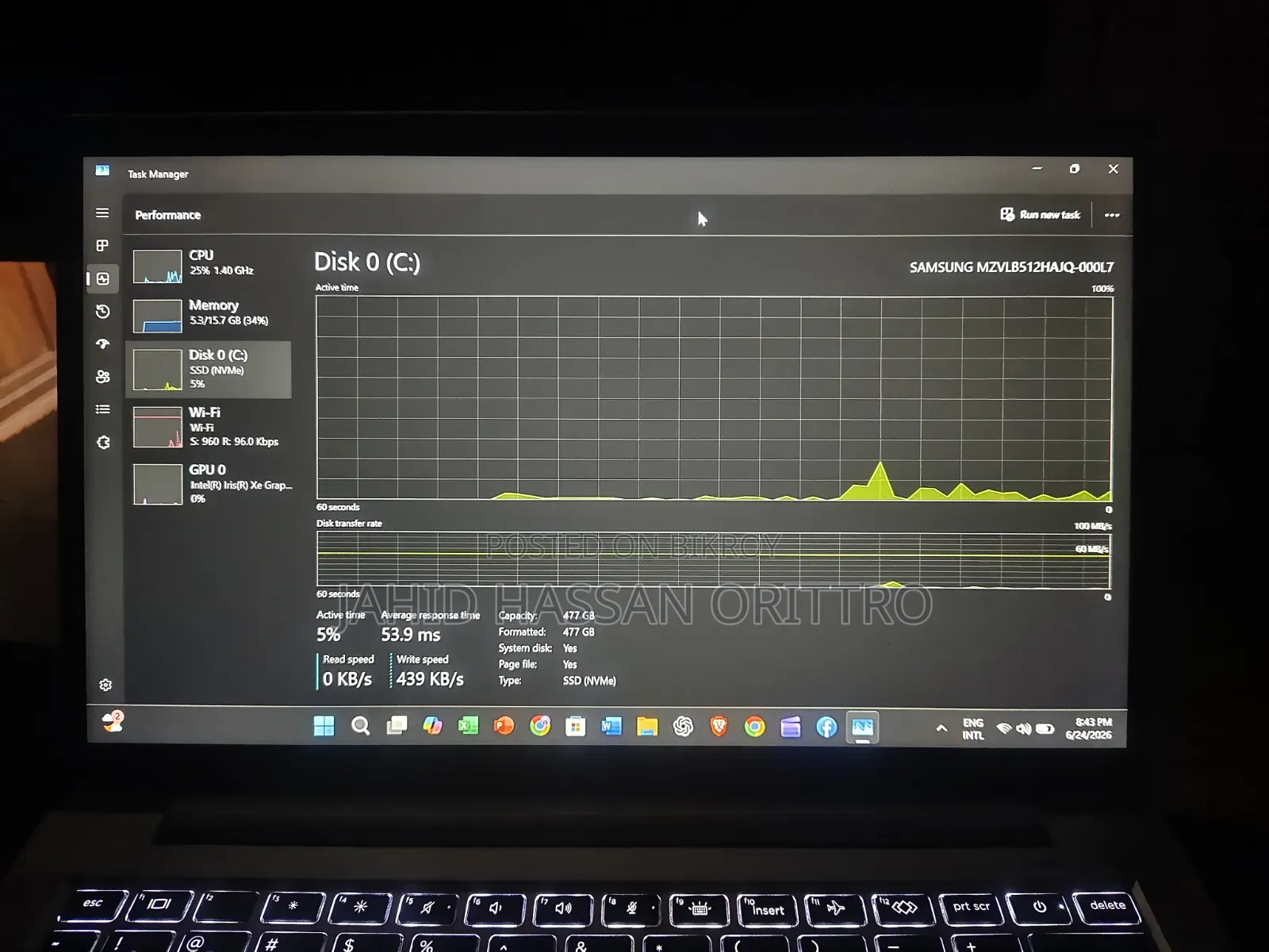 Laptop HP EliteBook 830 G8 16GB Intel Core i5 SSD 512GB